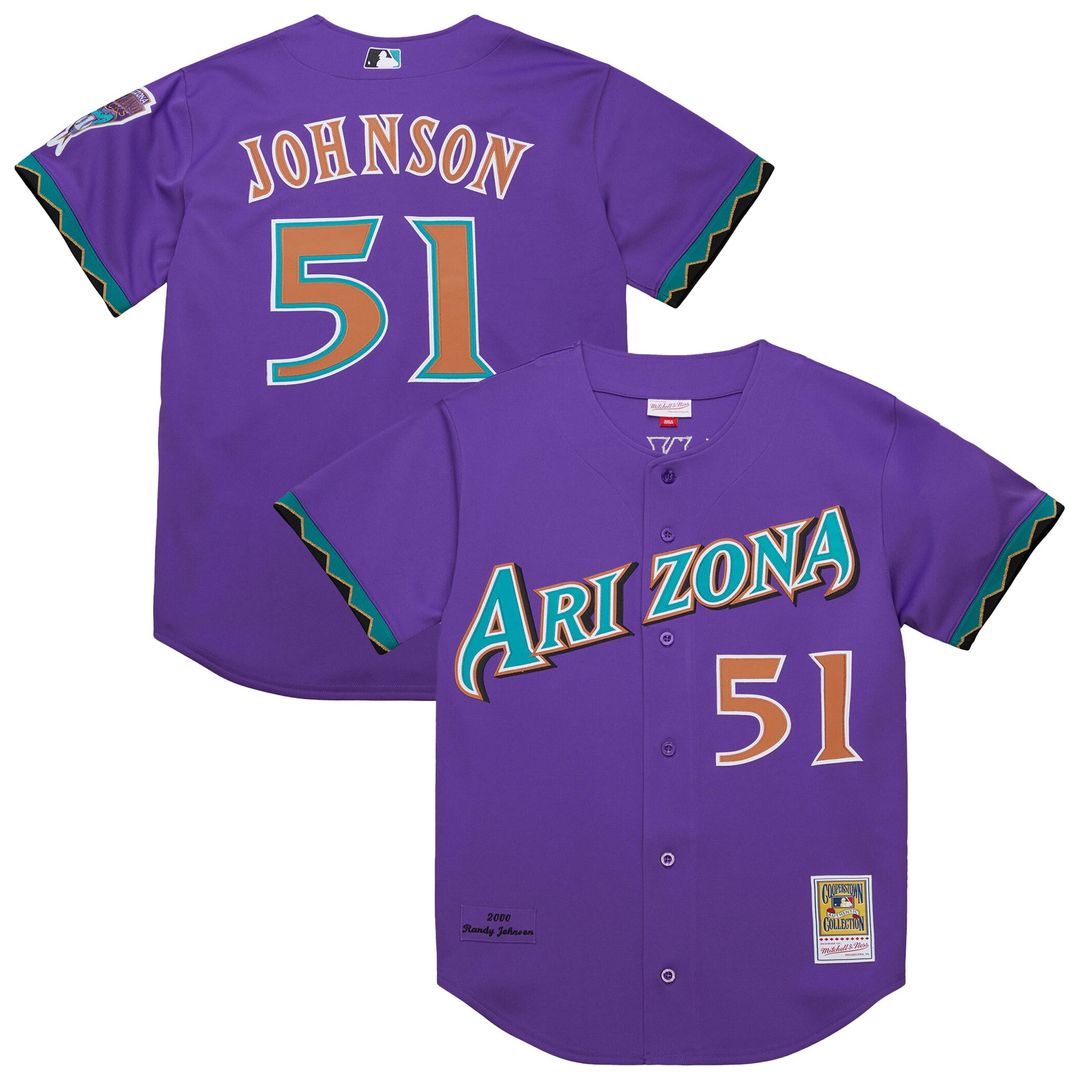 Arizona Diamondbacks Randy Johnson Mitchell & Ness 2001 Authentic Jersey - Black Team Jersey Sports Fan Apparel