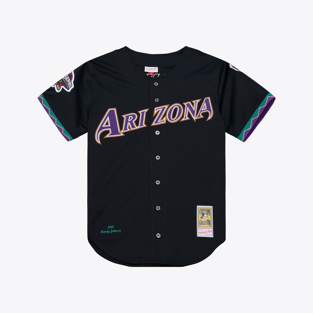 Arizona Diamondbacks Randy Johnson Mitchell & Ness 2000 Throwback Authentic Jersey - Purple Team Jersey Sports Fan Apparel