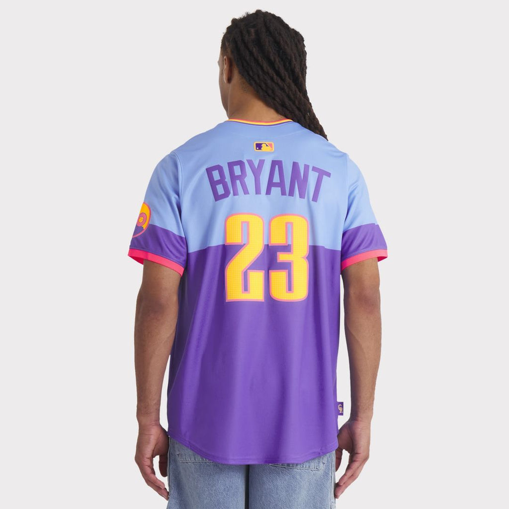 Colorado Rockies Kris Bryant Nike 2025 City Connect Limited Player Jersey - Purple/Light Blue Team Jersey Sports Fan Apparel