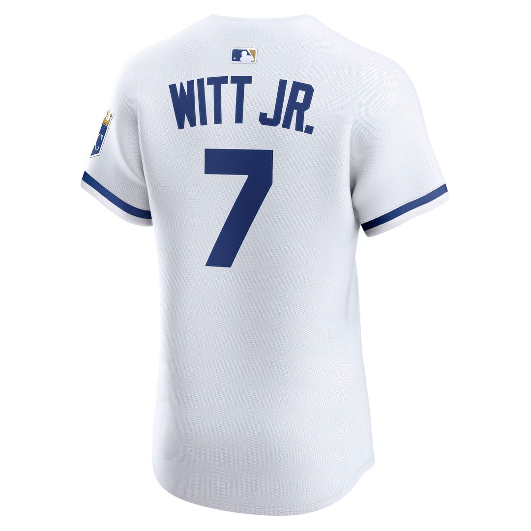 Kansas City Royals Bobby Witt Jr. Nike Home ElitePlayer Jersey - White Team Jersey Sports Fan Apparel