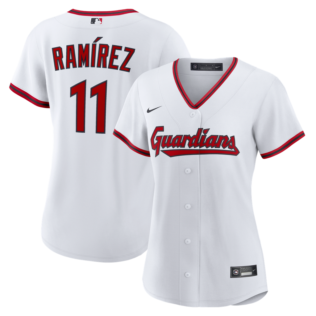 Cleveland Guardians José Ramírez Nike Women's Home Replica Jersey - White Team Jersey Sports Fan Apparel