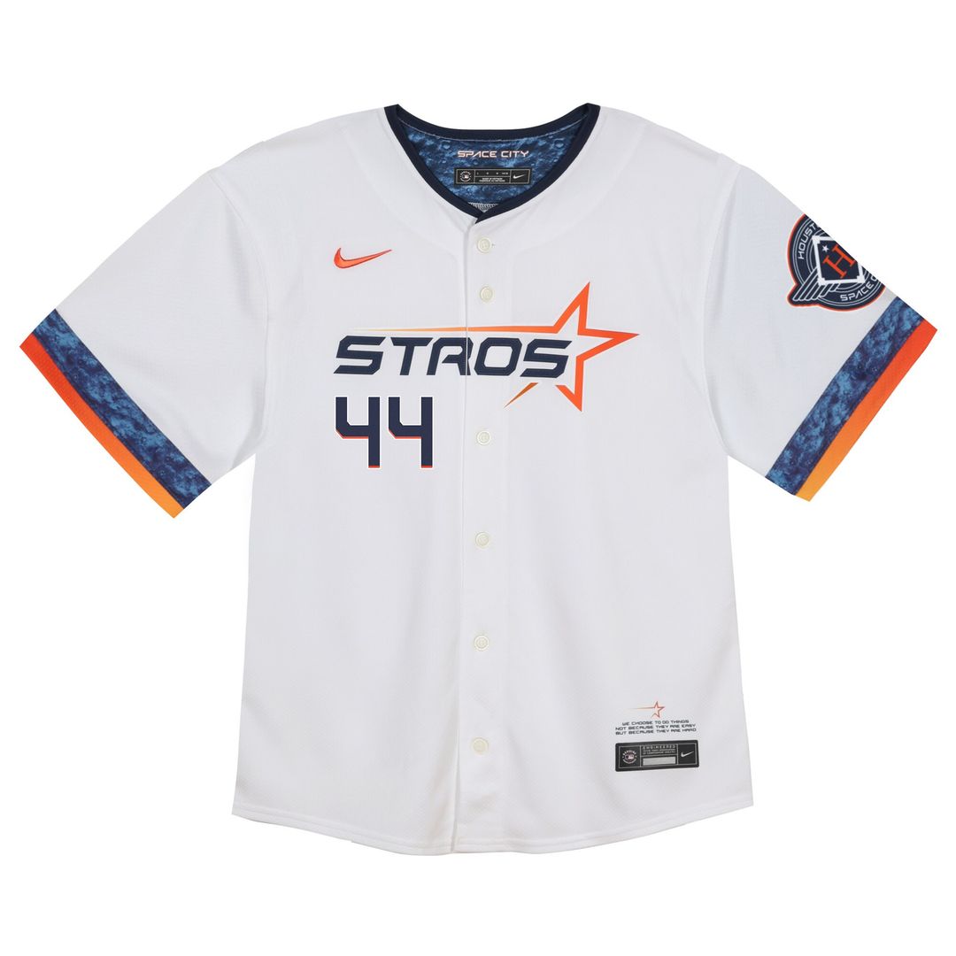 Houston Astros Yordan Alvarez Toddler City Connect 2025 Limited Jersey - White Team Jersey Sports Fan Apparel