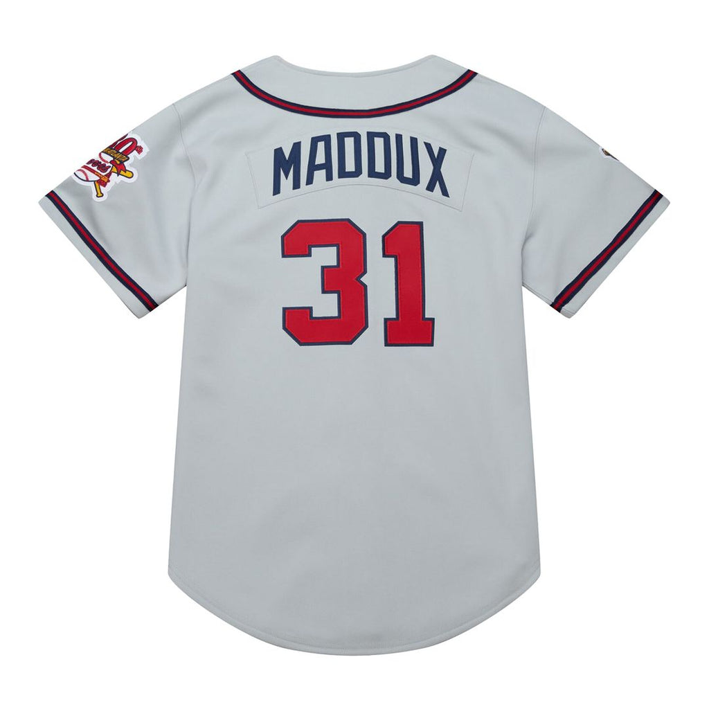Atlanta Braves Greg Maddux Mitchell & Ness 1995 Throwback Authentic Jersey - Gray Team Jersey Sports Fan Apparel