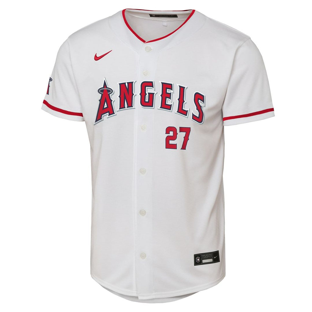 Los Angeles Angels Mike Trout Nike Youth Home Stadium Player Jersey - White Team Jersey Sports Fan Apparel