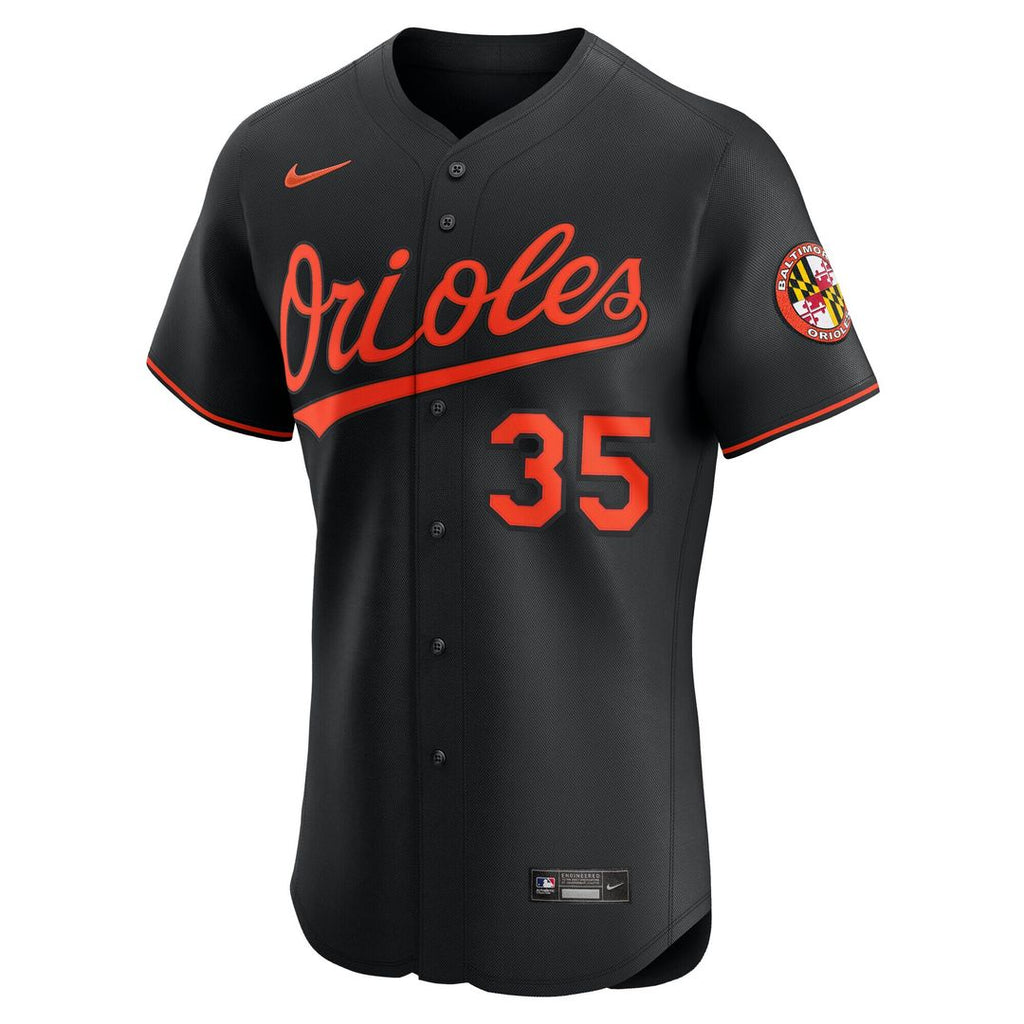 Baltimore Orioles Adley Rutschman Nike Alternate Elite Jersey - Black Team Jersey Sports Fan Apparel
