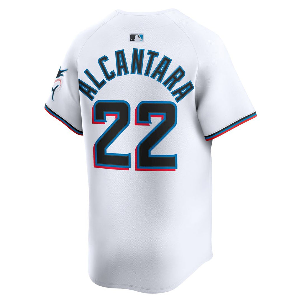 Miami Marlins Sandy Alcantara Nike Home Limited Player Jersey - White Team Jersey Sports Fan Apparel
