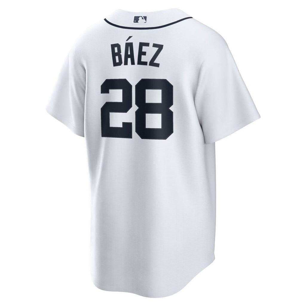 Detroit Tigers Javier Baez Nike Home Replica Player Jersey - White Team Jersey Sports Fan Apparel