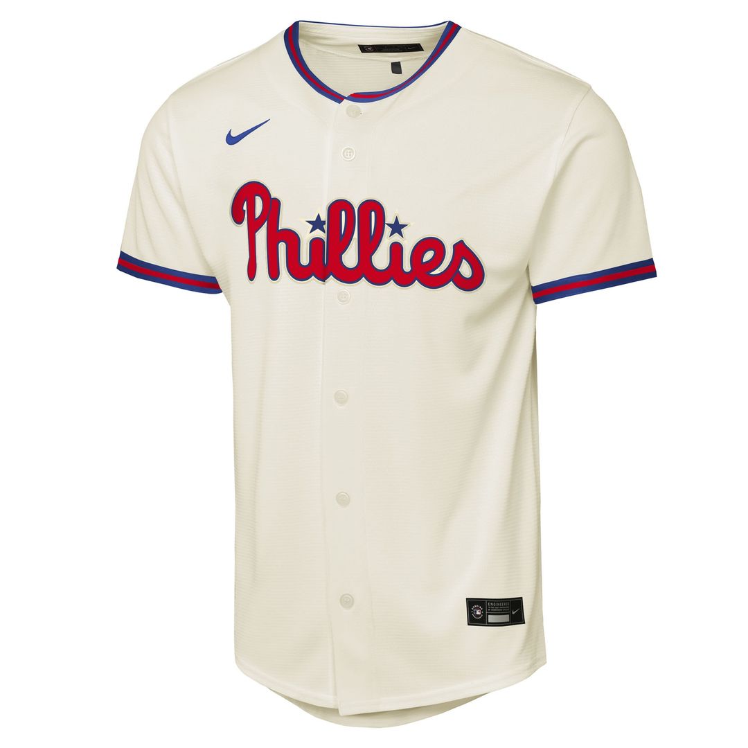 Philadelphia Phillies Bryce Harper Nike Youth Alternate 2 Replica Jersey - Cream Team Jersey Sports Fan Apparel