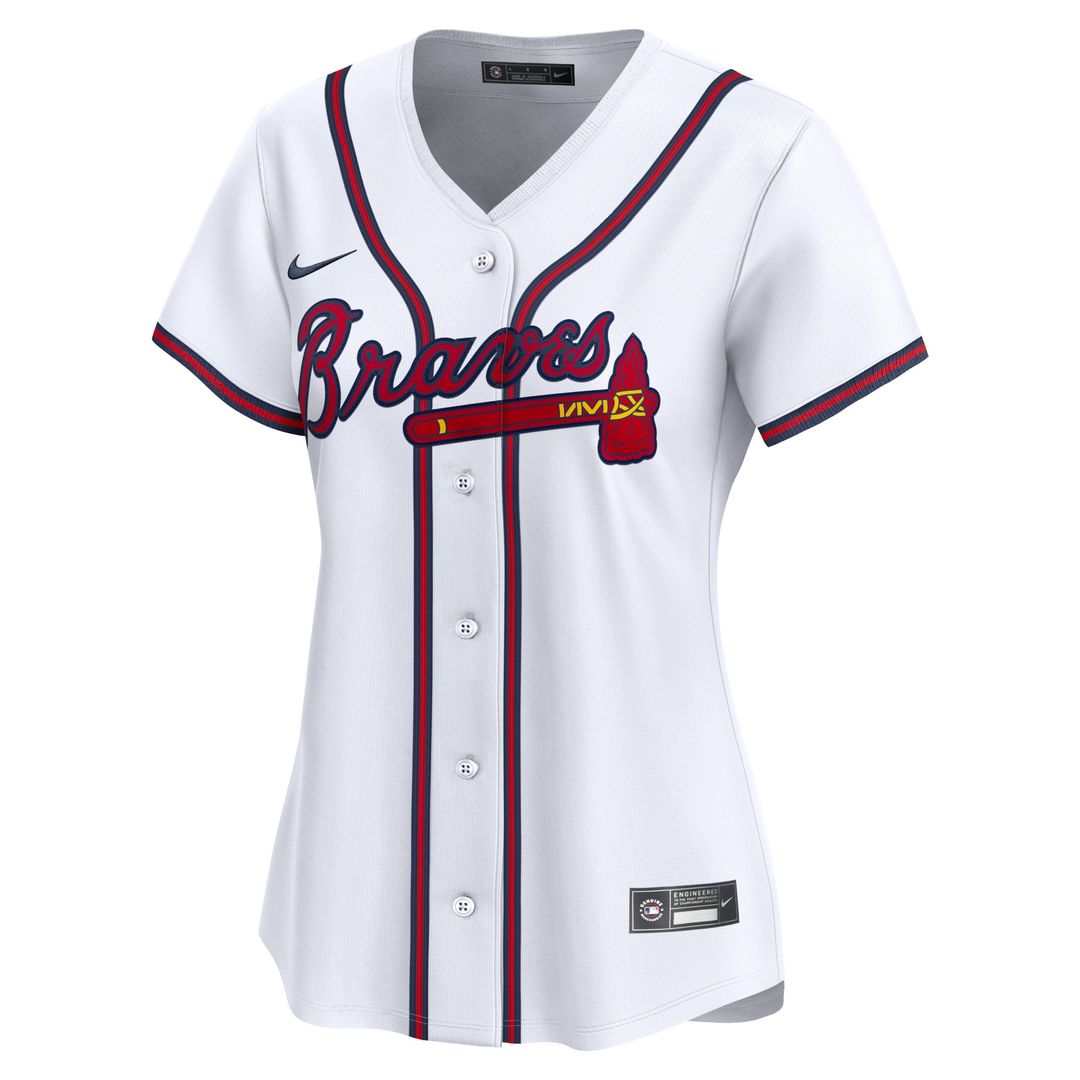 Atlanta Braves Ozzie Albies Nike Women's Home Limited Player Jersey - White Team Jersey Sports Fan Apparel