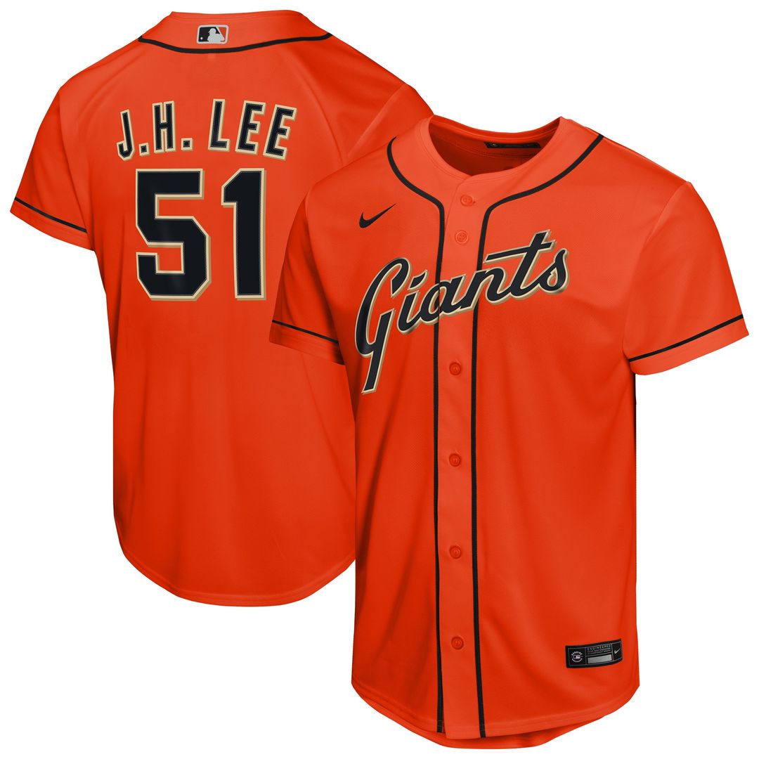 San Francisco Giants Jung Hoo Lee Nike Youth Alternate 2 Replica Jersey - Black Team Jersey Sports Fan Apparel