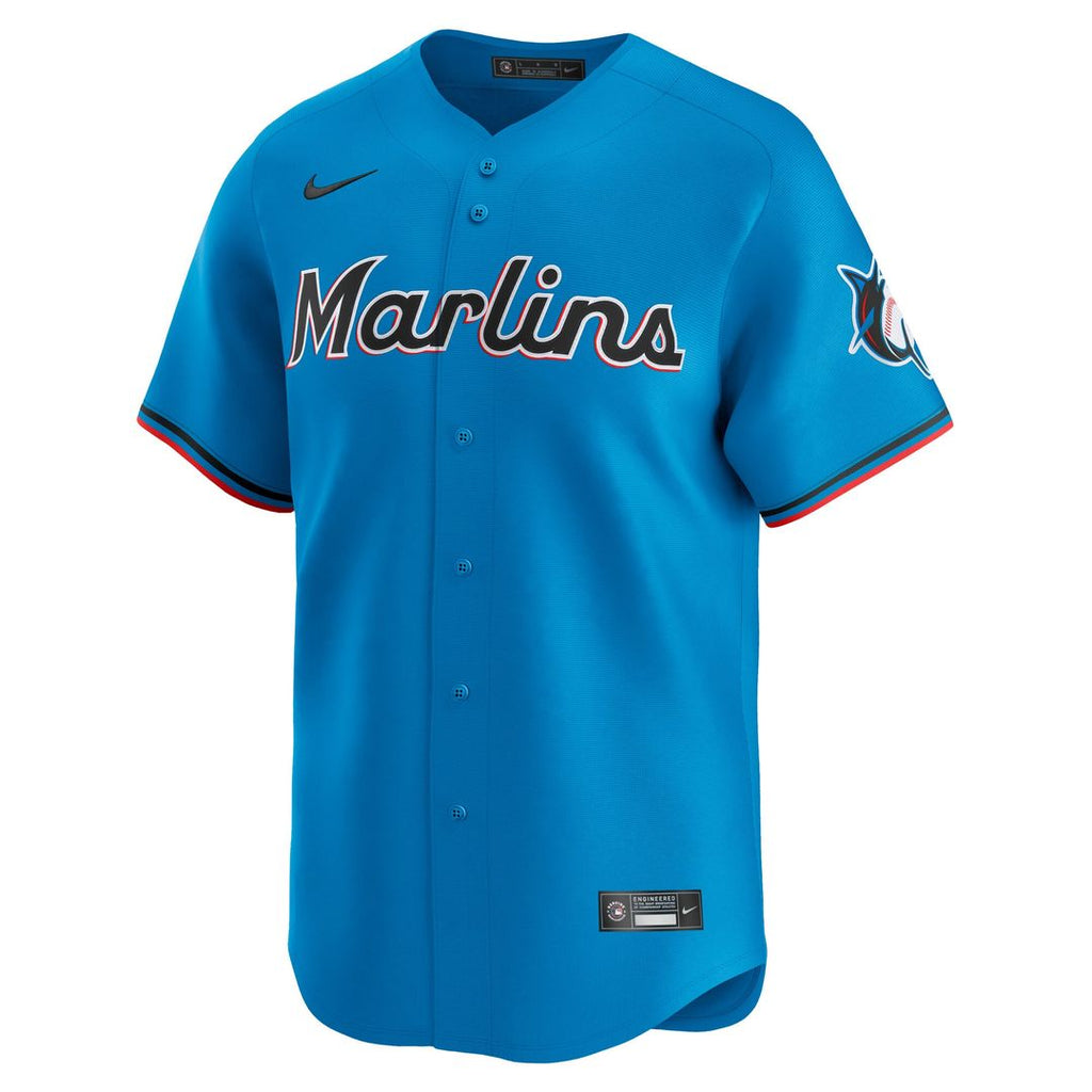 Miami Marlins Nike Limited Jersey - Blue Team Jersey Sports Fan Apparel