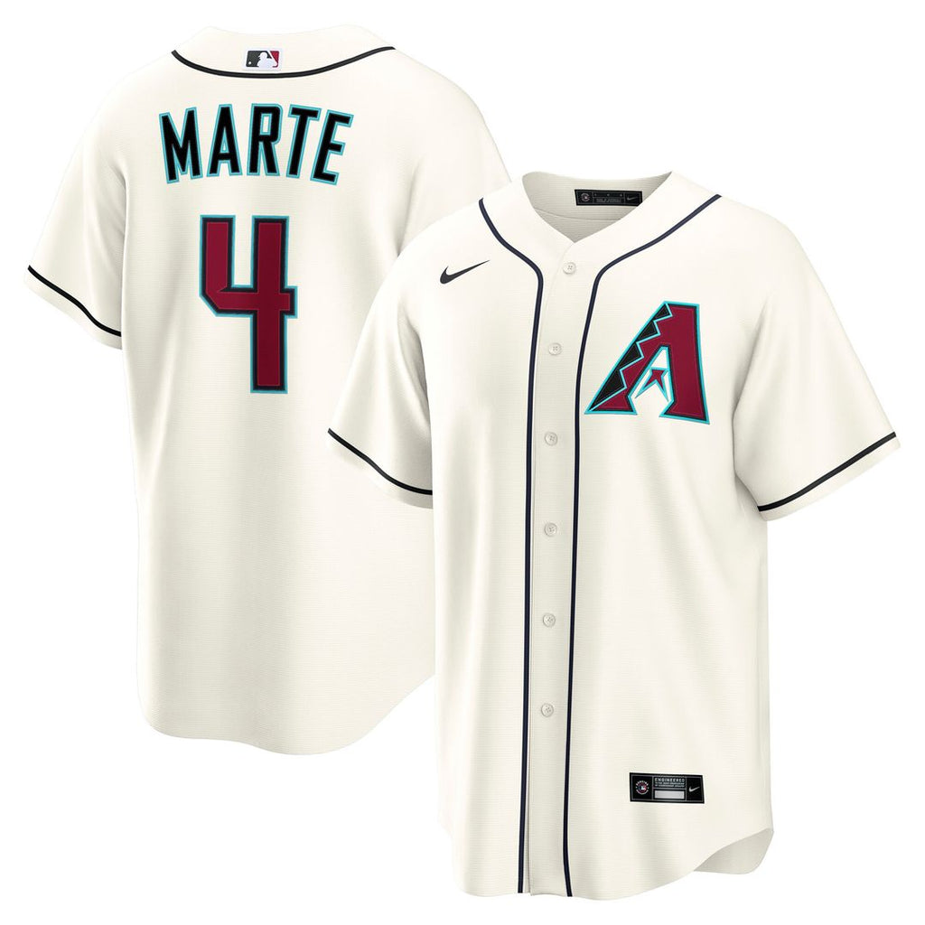 Arizona Diamondbacks Ketel Marte Nike Home Replica Jersey - Cream Team Jersey Sports Fan Apparel