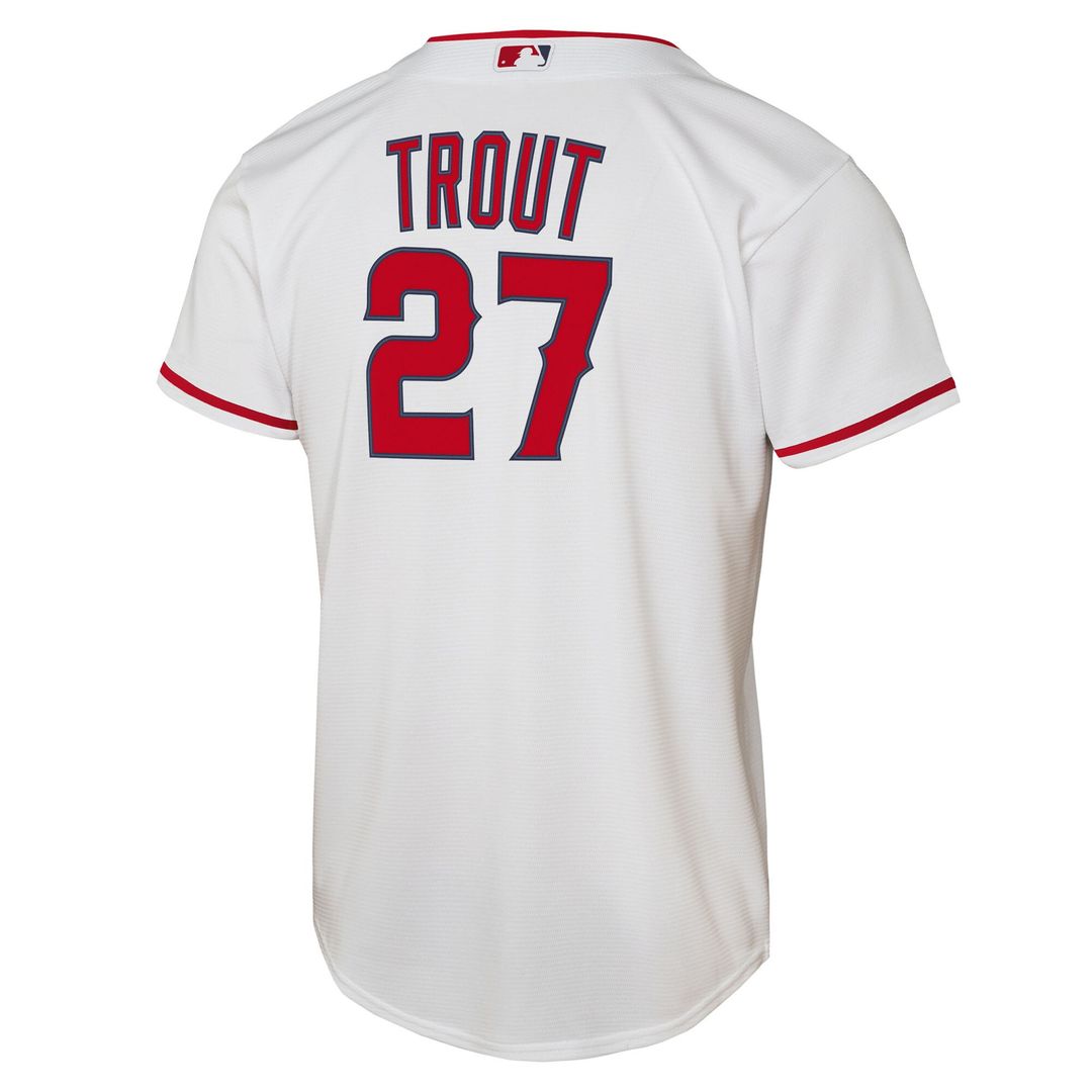 Los Angeles Angels Mike Trout Nike Youth Home Replica Player Jersey - White Team Jersey Sports Fan Apparel