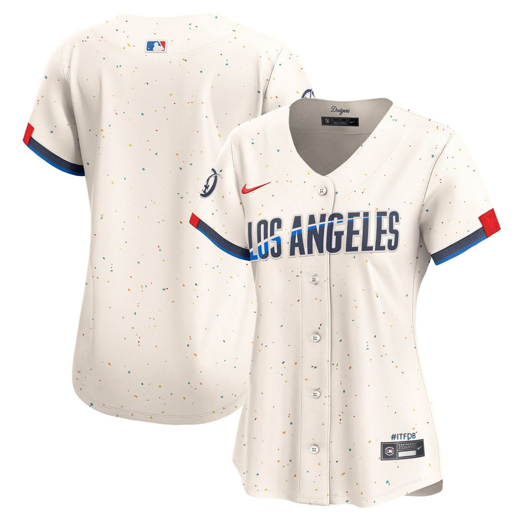 Los Angeles Dodgers Nike Women's City Connect Limited Jersey - Cream Team Jersey Sports Fan Apparel
