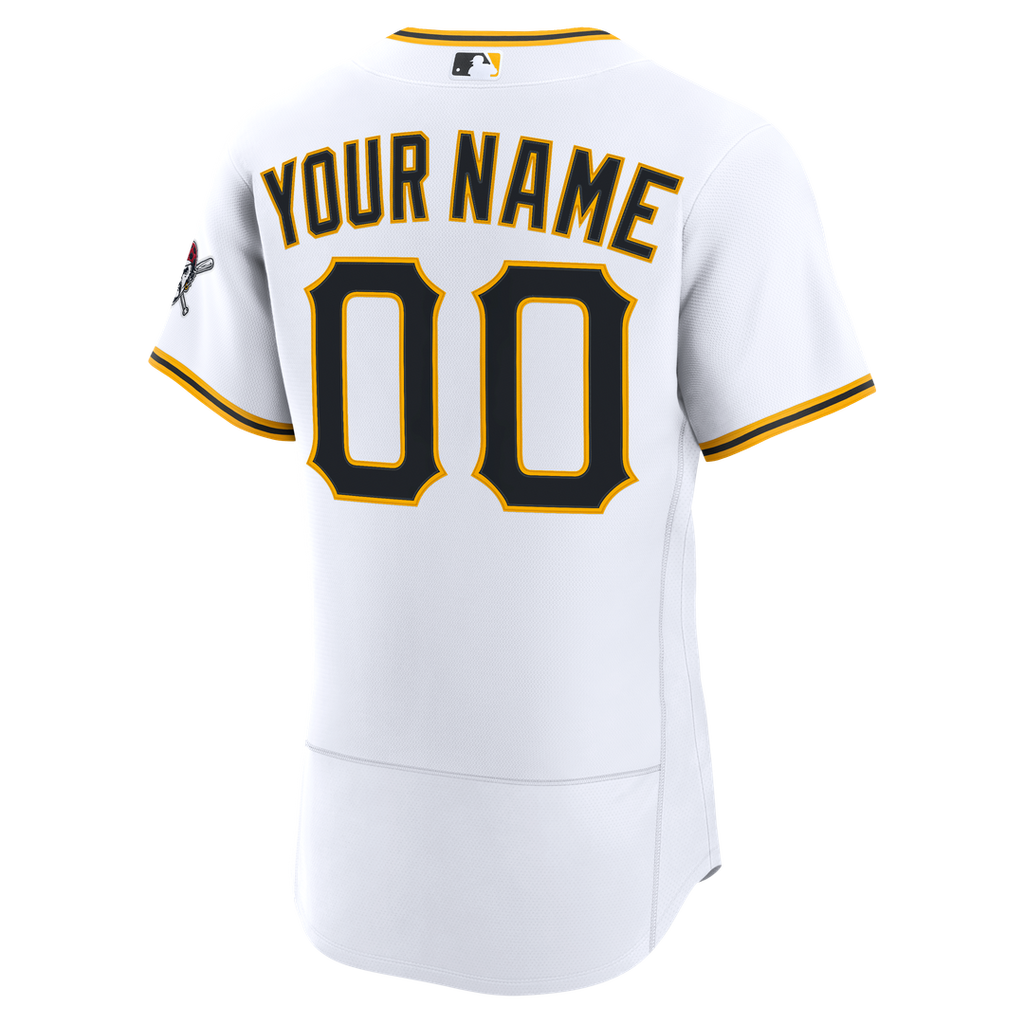 Pittsburgh Pirates Nike Home Authentic Custom Jersey - White Team Jersey Sports Fan Apparel