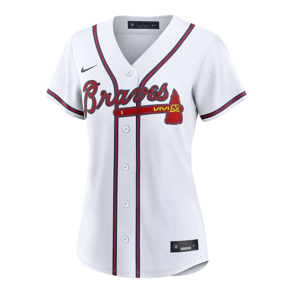 Atlanta Braves Spencer Schwellenbach Nike Women's Home Replica Jersey - White Team Jersey Sports Fan Apparel