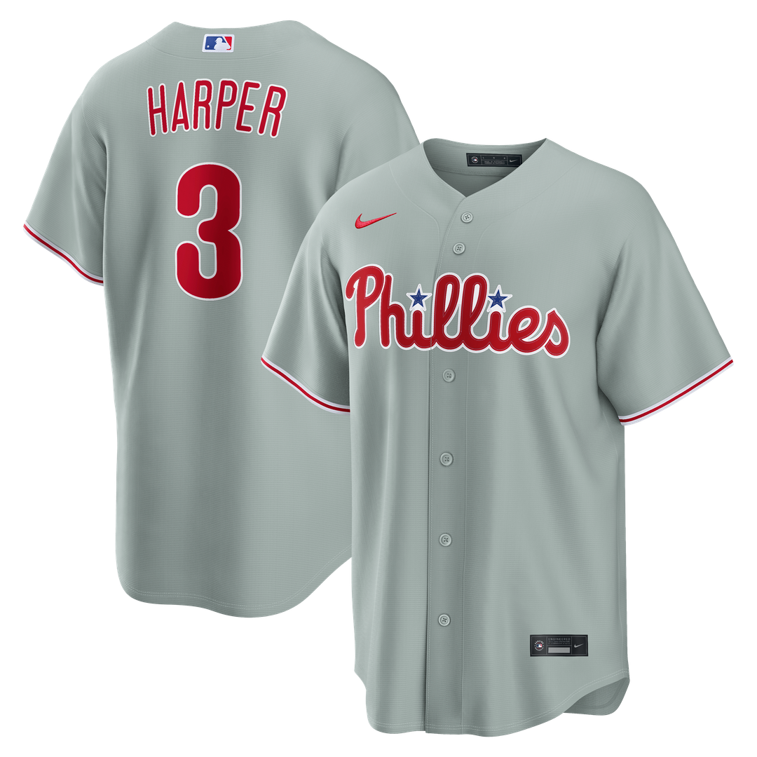 Philadelphia Phillies Bryce Harper Nike Alternate Replica Jersey - Light Blue Team Jersey Sports Fan Apparel