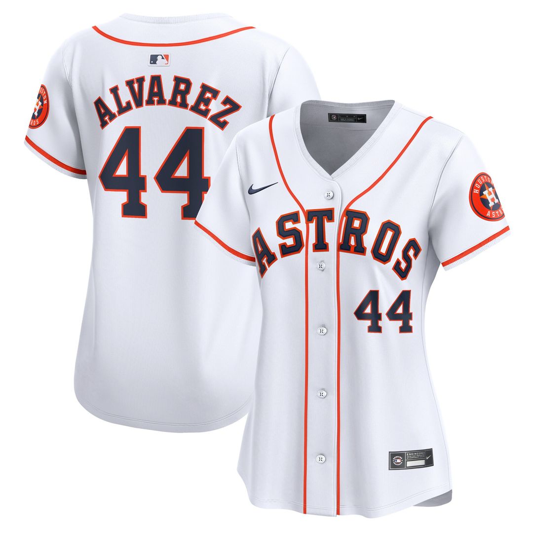 Houston Astros Yordan Alvarez Nike Women's Home Limited Player Jersey - White Team Jersey Sports Fan Apparel