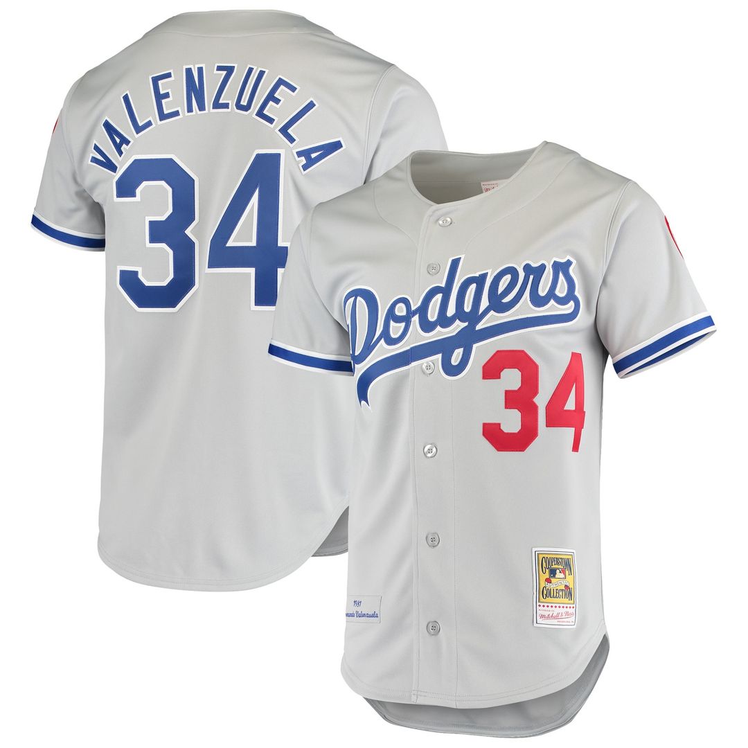 Los Angeles Dodgers Fernando Valenzuela Mitchell & Ness Authentic Jersey - White Team Jersey Sports Fan Apparel