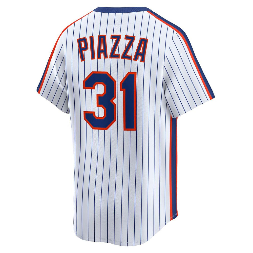 New York Mets Mike Piazza Nike Throwback Cooperstown Limited Jersey - White Team Jersey Sports Fan Apparel