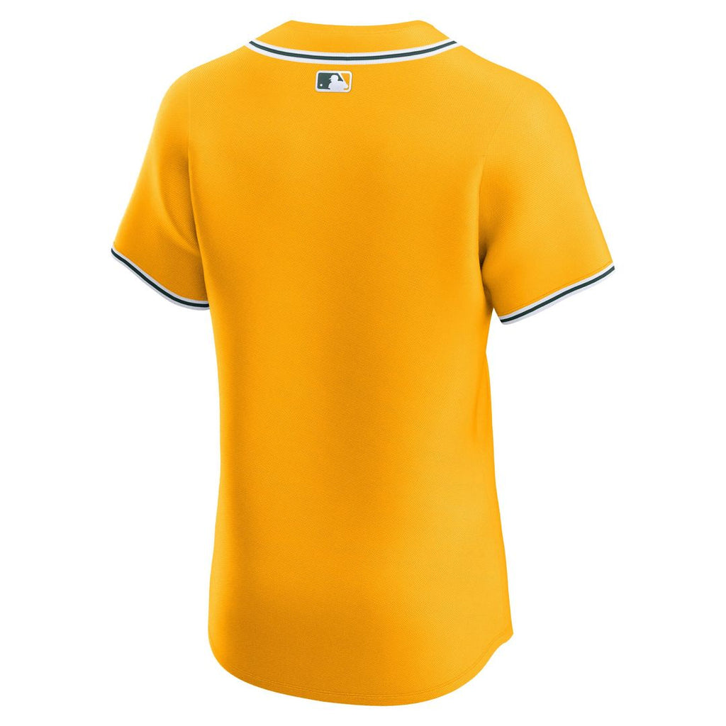 Athletics Nike Alternate 2 Elite Jersey - Gold Team Jersey Sports Fan Apparel