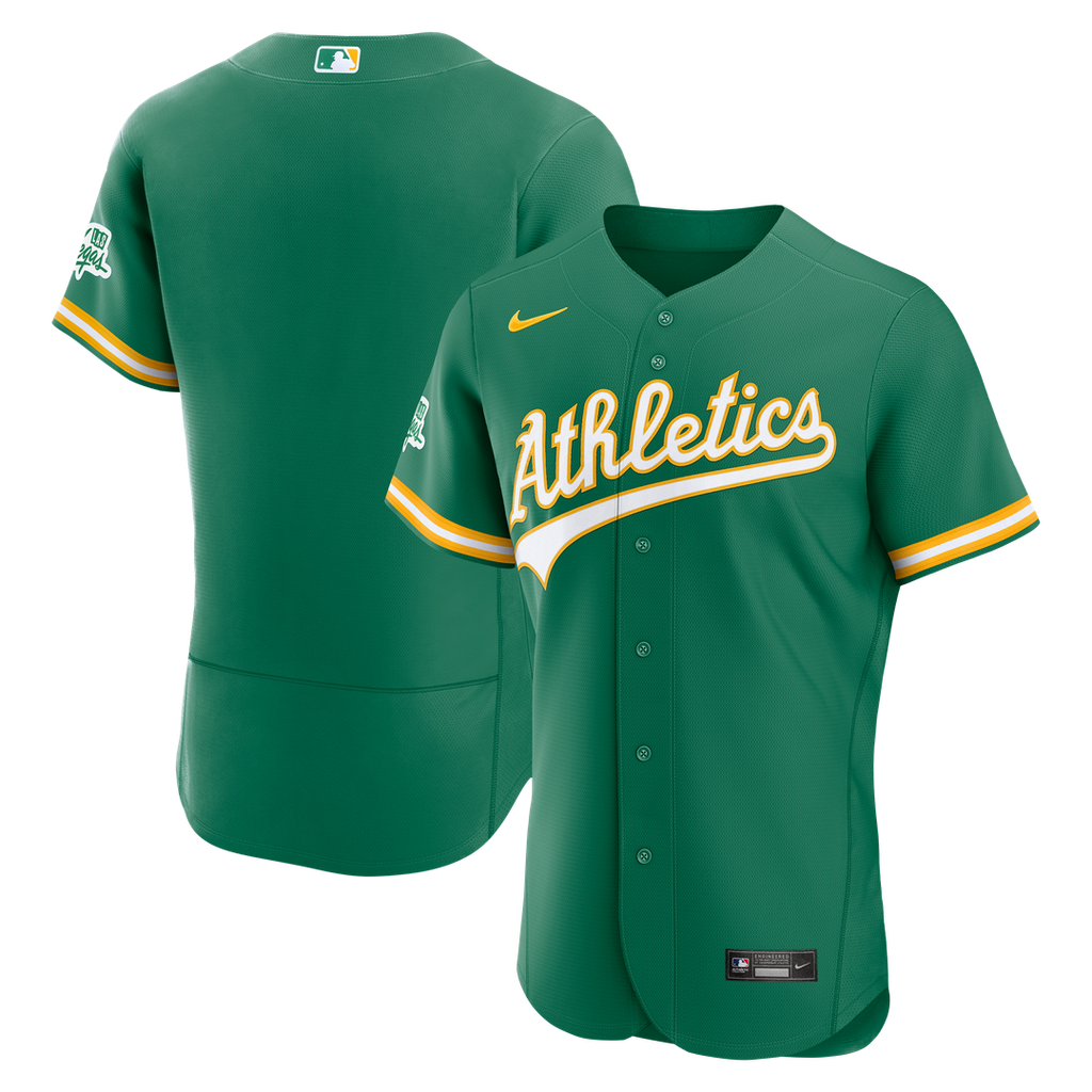 Athletics Nike Alternate Authentic Jersey - Green Team Jersey Sports Fan Apparel