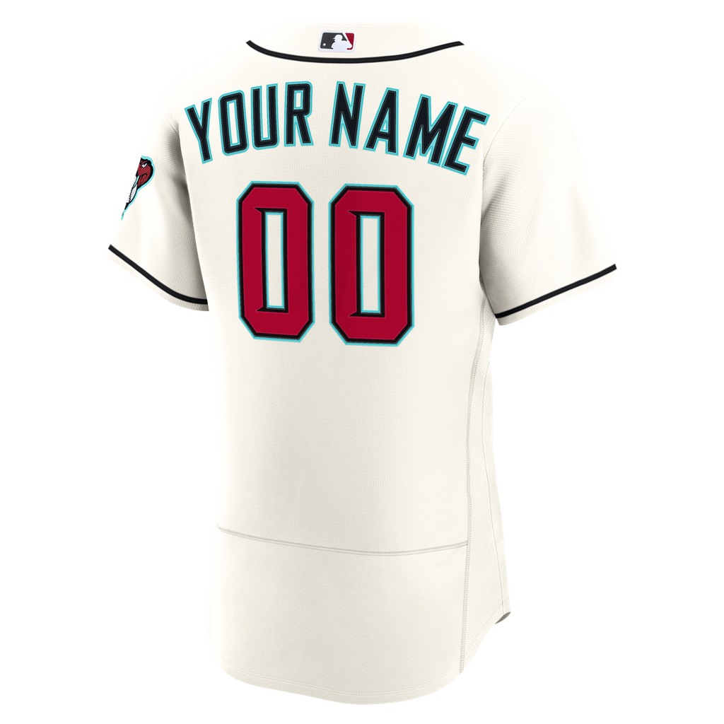 Arizona Diamondbacks Nike Home Authentic Custom Jersey - Cream Team Jersey Sports Fan Apparel