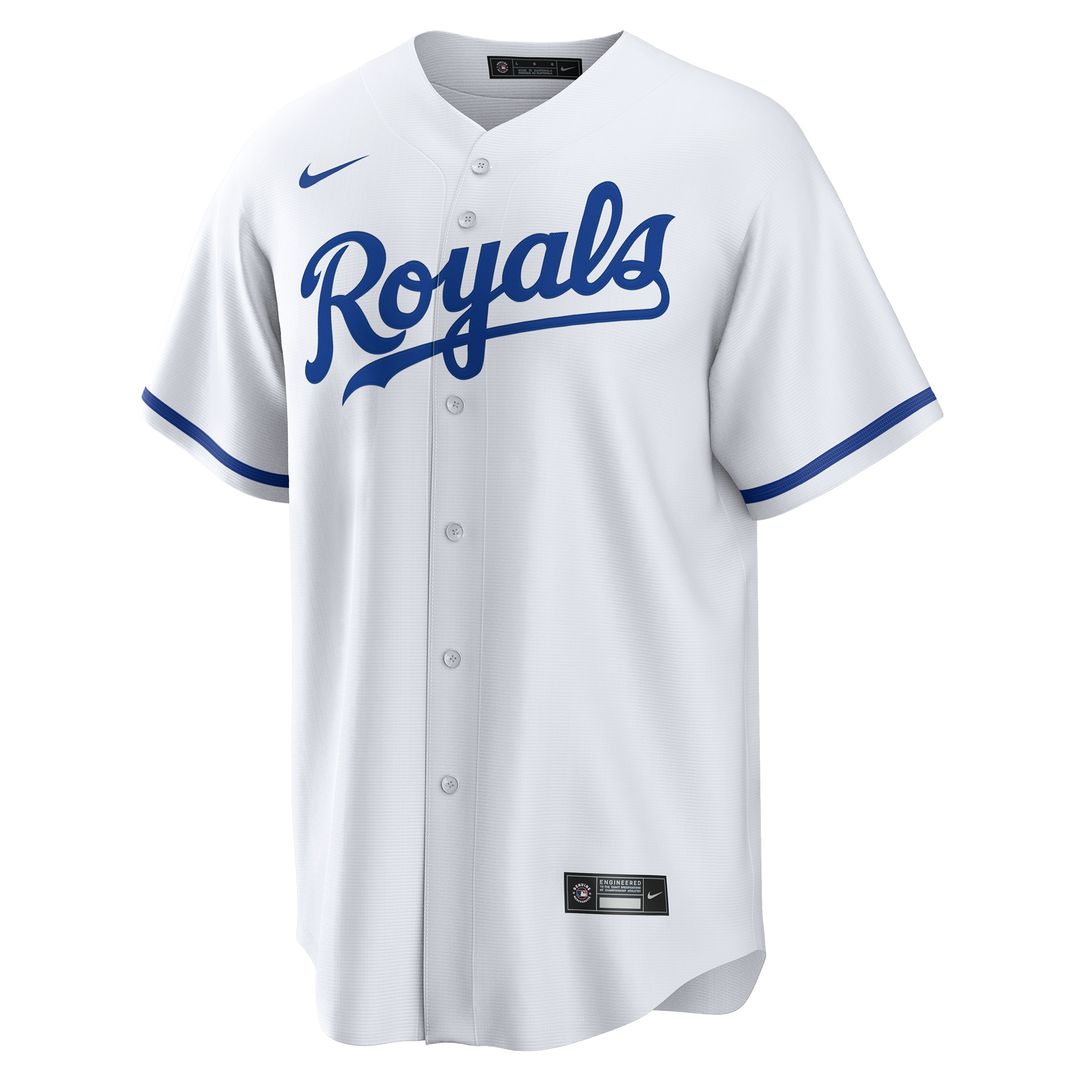 Kansas City Royals Nike Replica Custom Jersey - White Team Jersey Sports Fan Apparel