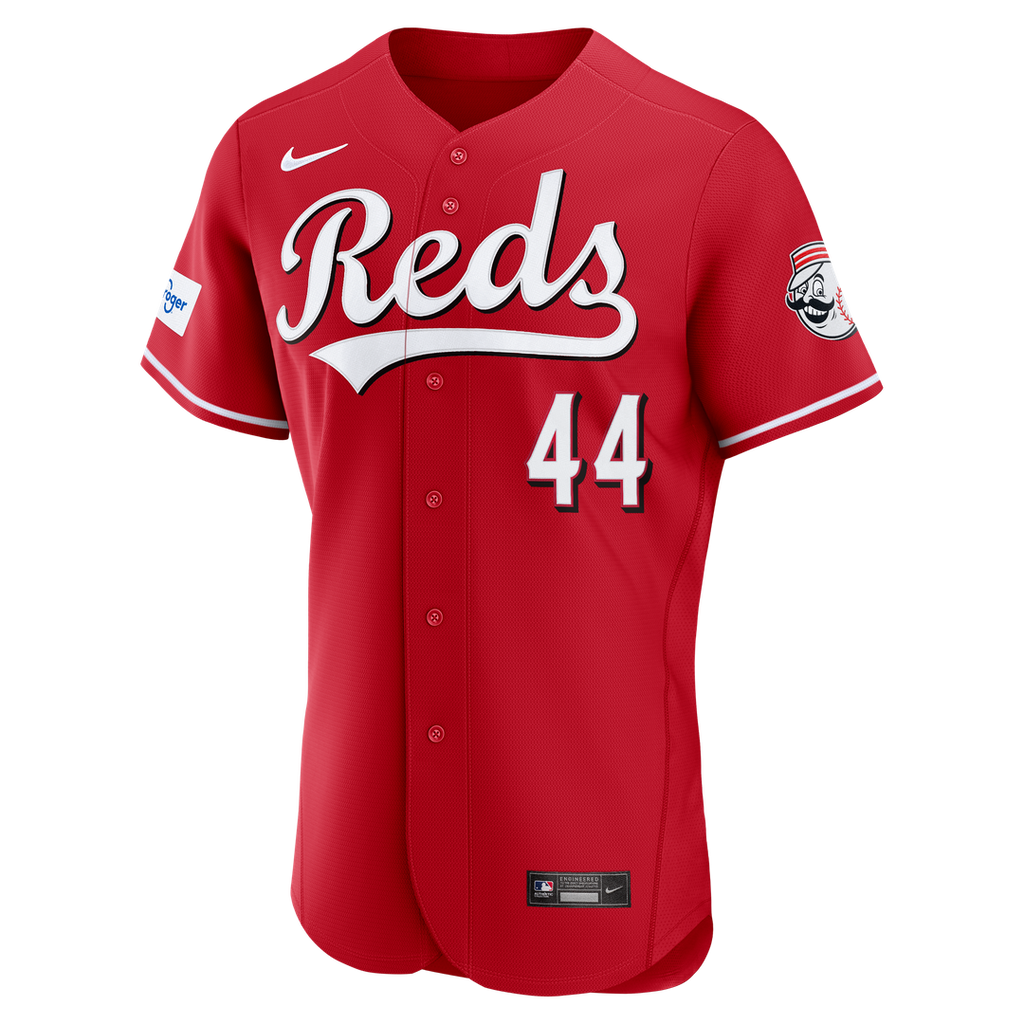 Cincinnati Reds Elly De La Cruz Nike Alternate Authentic Sponsor Patch Jersey - Red Team Jersey Sports Fan Apparel