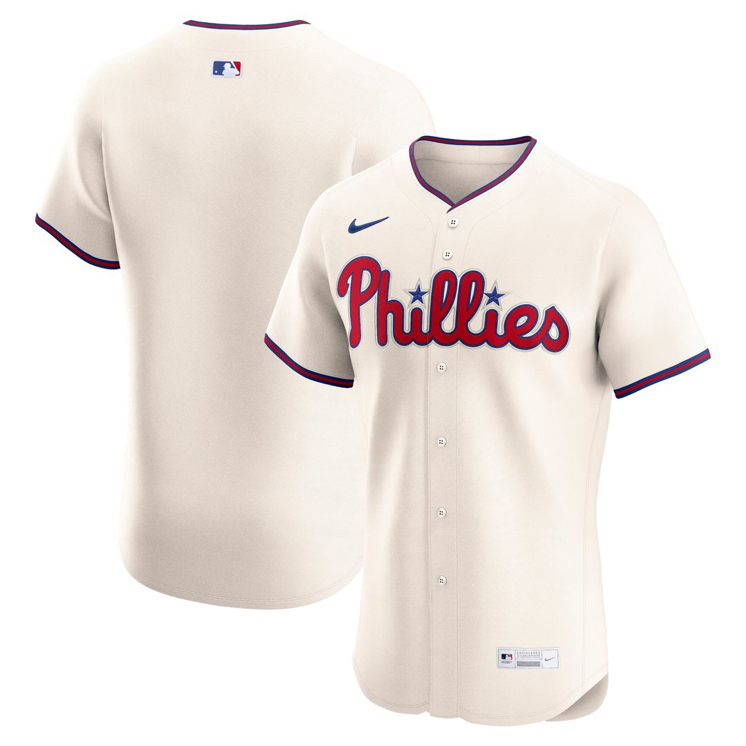 Philadelphia Phillies Nike Home Elite Jersey - White Team Jersey Sports Fan Apparel