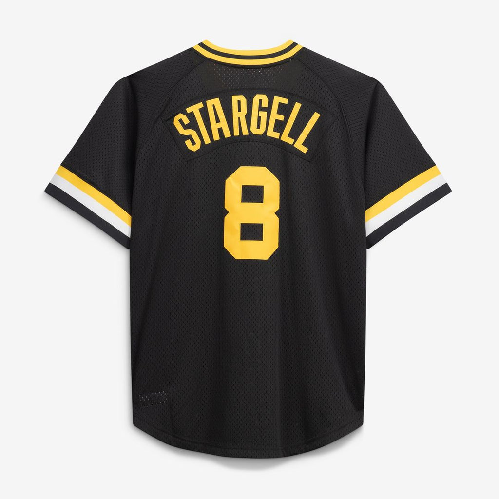 Pittsburgh Pirates Willie Stargell Mitchell & Ness Cooperstown Big & Tall Mesh Batting Practice Jersey - Black Team Jersey Sports Fan Apparel