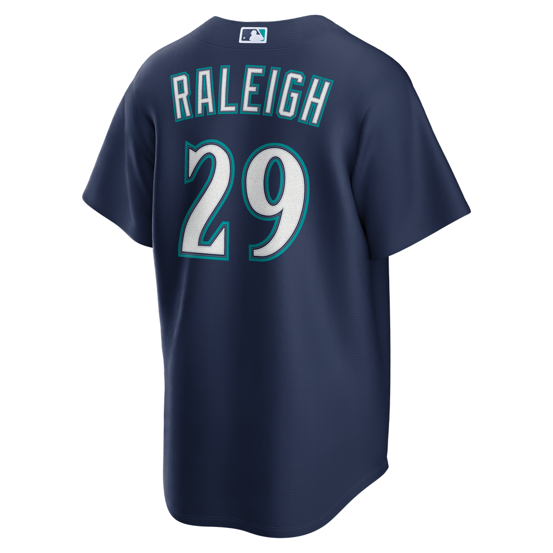 Seattle Mariners Cal Raleigh Nike Road Replica Jersey - Navy Team Jersey Sports Fan Apparel
