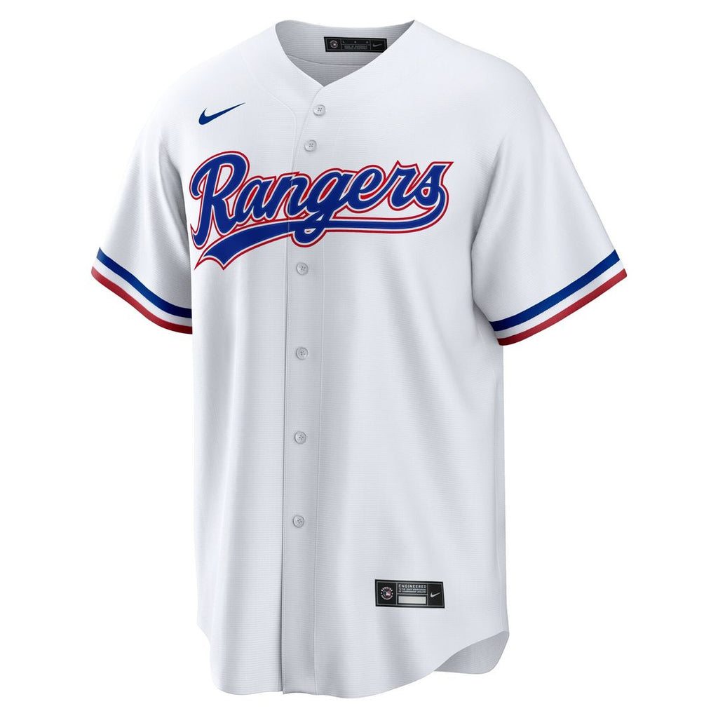 Texas Rangers Wyatt Langford Nike Home Replica Jersey - White Team Jersey Sports Fan Apparel