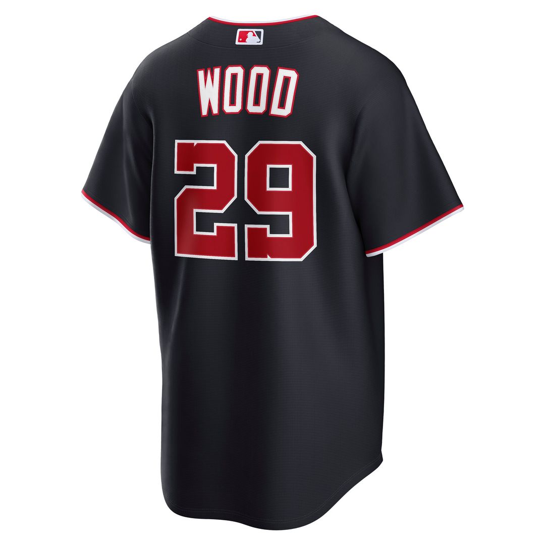 Washington Nationals James Wood Nike Road Replica Jersey - Gray Team Jersey Sports Fan Apparel