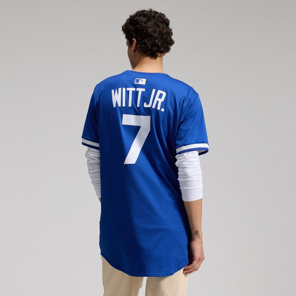 Kansas City Royals Bobby Witt Jr. Nike Alternate 2 Elite Player Jersey - Royal Team Jersey Sports Fan Apparel