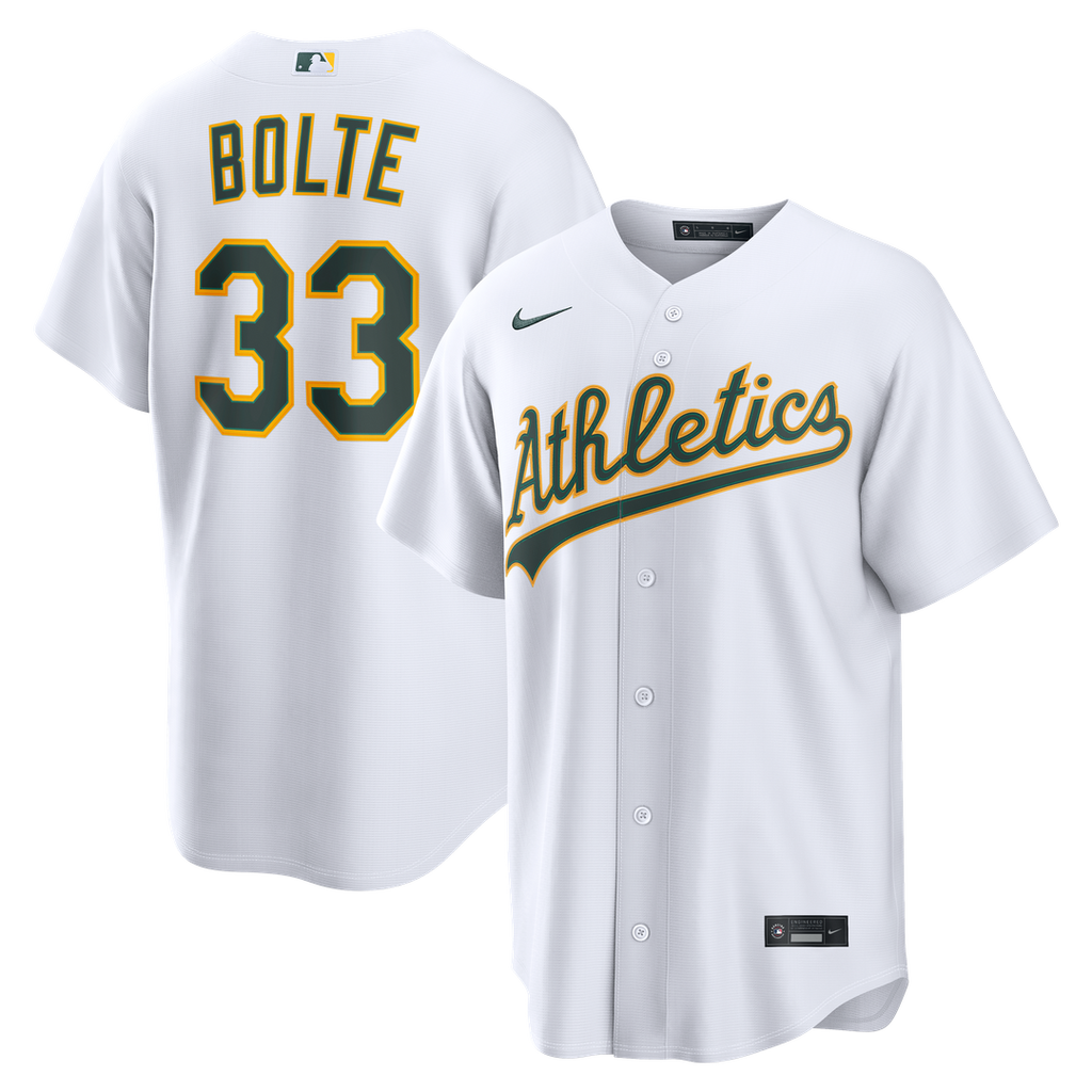 Athletics Henry Bolte Nike Home Replica Jersey - White Team Jersey Sports Fan Apparel