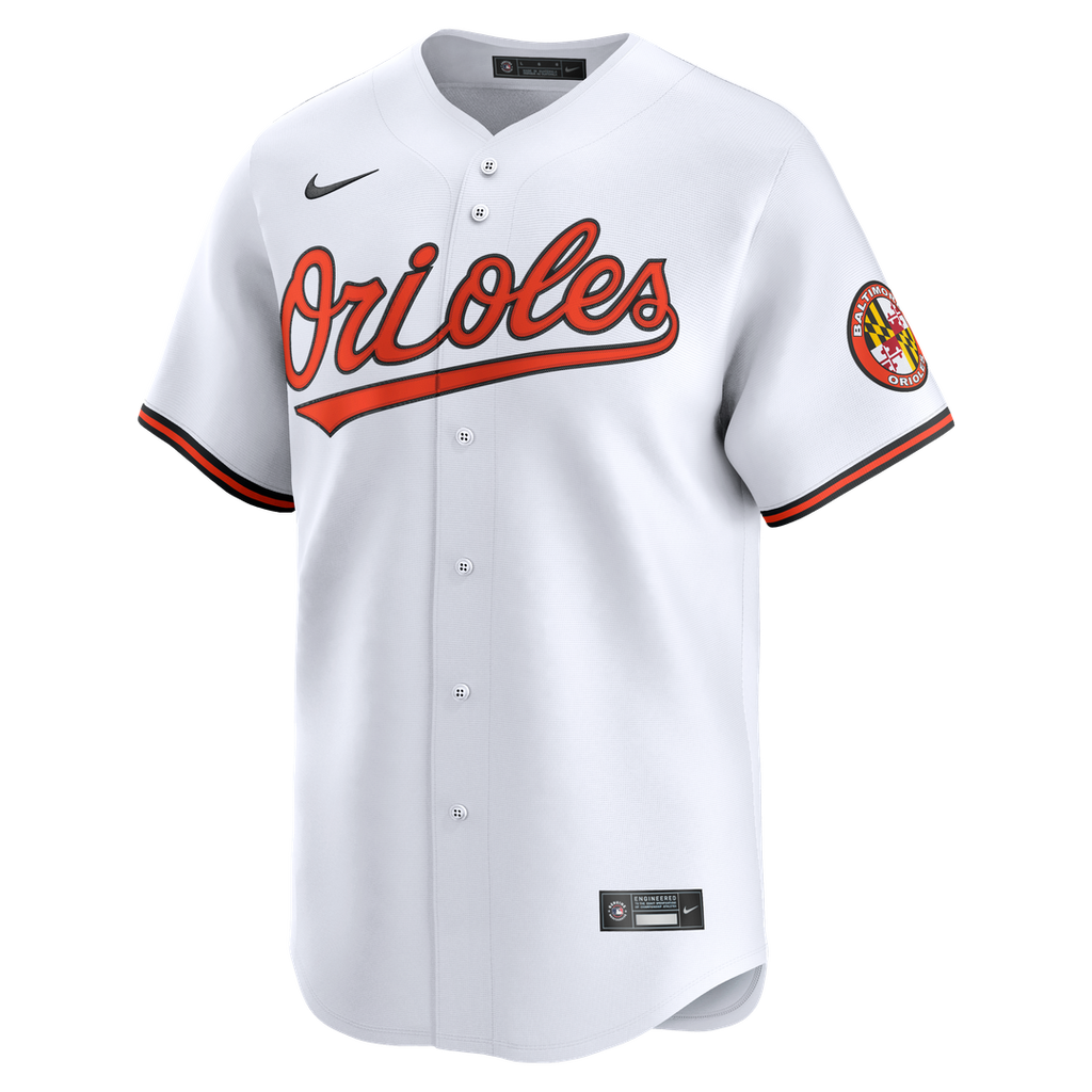 Baltimore Orioles Nike Home Limited Jersey - White Team Jersey Sports Fan Apparel