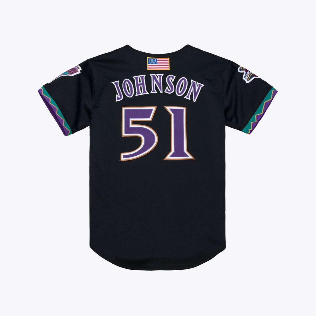 Arizona Diamondbacks Randy Johnson Mitchell & Ness 2000 Throwback Authentic Jersey - Purple Team Jersey Sports Fan Apparel