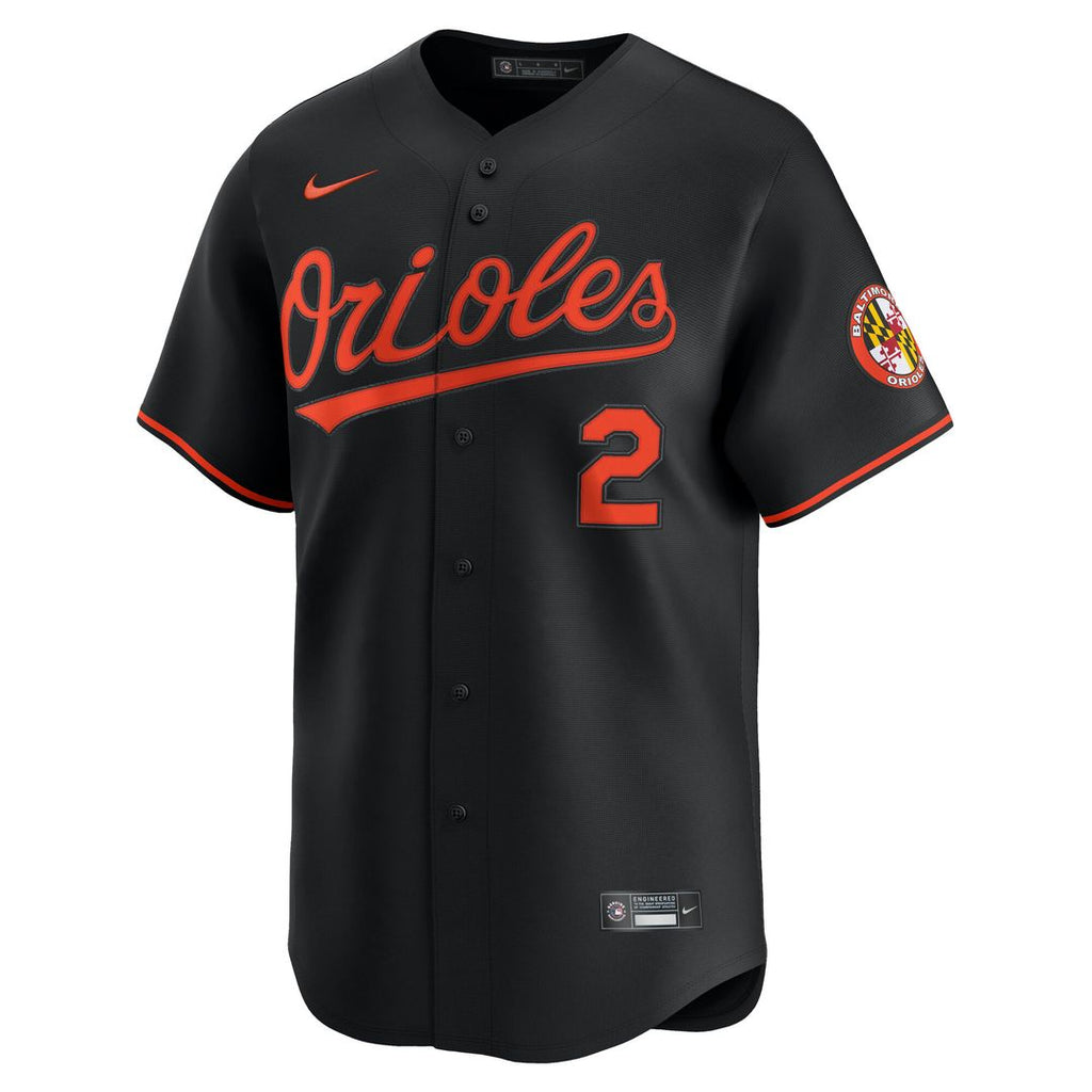 Baltimore Orioles Gunnar Henderson Nike Alternate Limited Player Jersey - Black Team Jersey Sports Fan Apparel