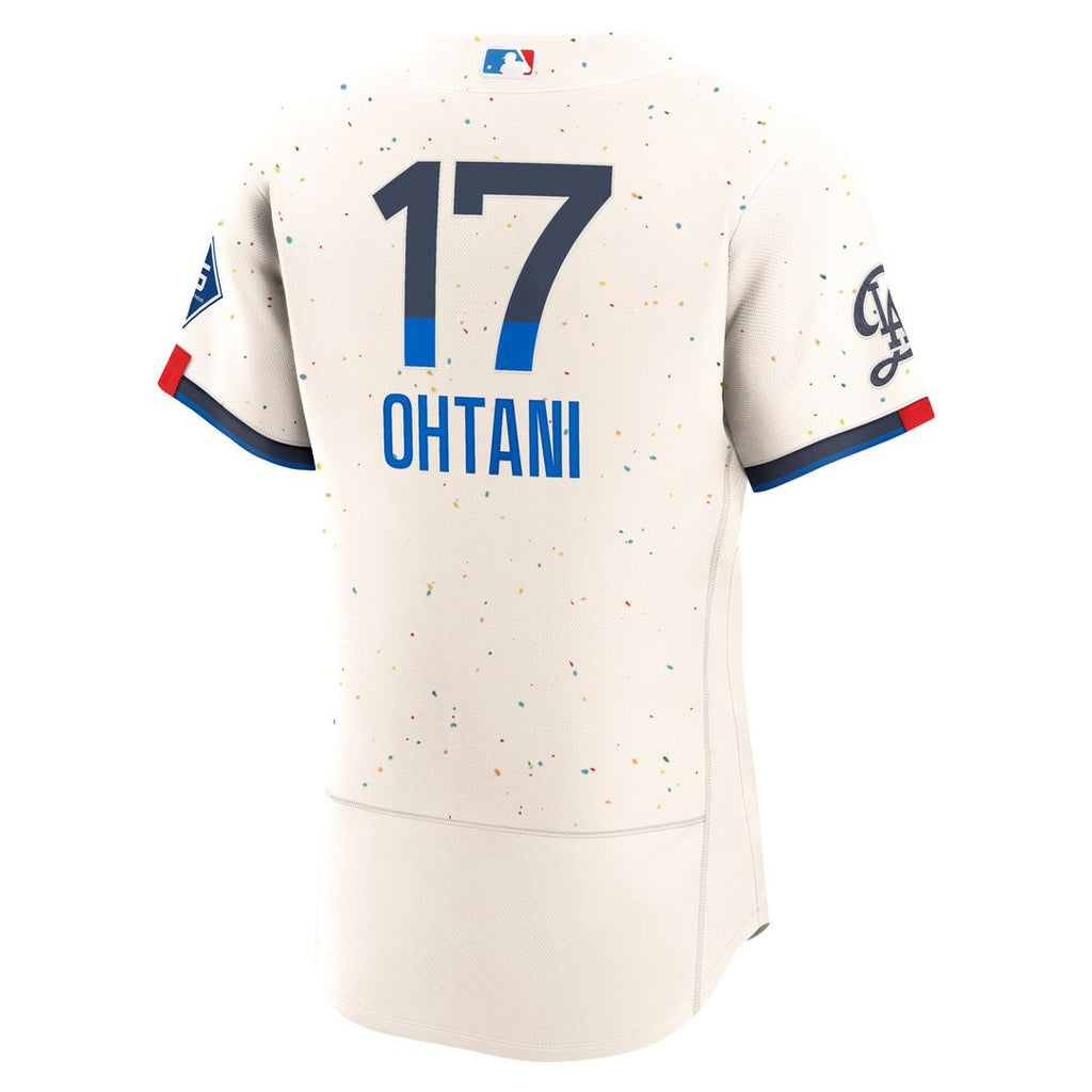 Los Angeles Dodgers Shohei Ohtani Nike City Connect Authentic Sponsor Patch Jersey - Cream Team Jersey Sports Fan Apparel