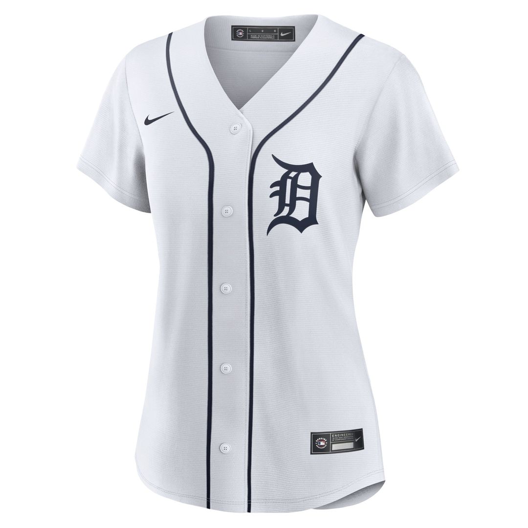 Detroit Tigers Riley Greene Nike Women's Home Replica Player Jersey - White Team Jersey Sports Fan Apparel