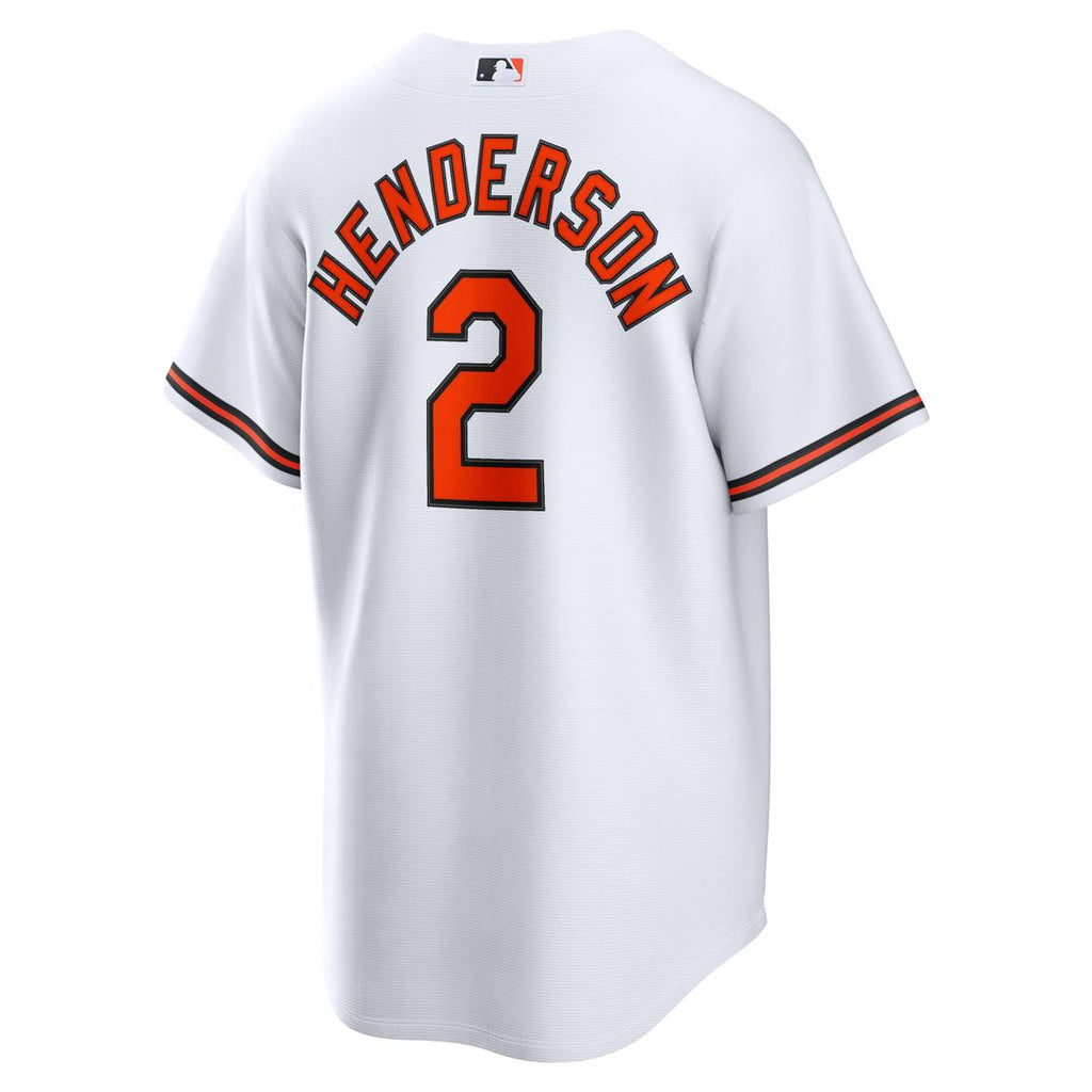 Baltimore Orioles Gunnar Henderson Nike Home Replica Jersey - White Team Jersey Sports Fan Apparel
