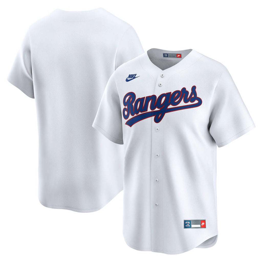 Texas Rangers Nike Cooperstown Limited Jersey - White Team Jersey Sports Fan Apparel
