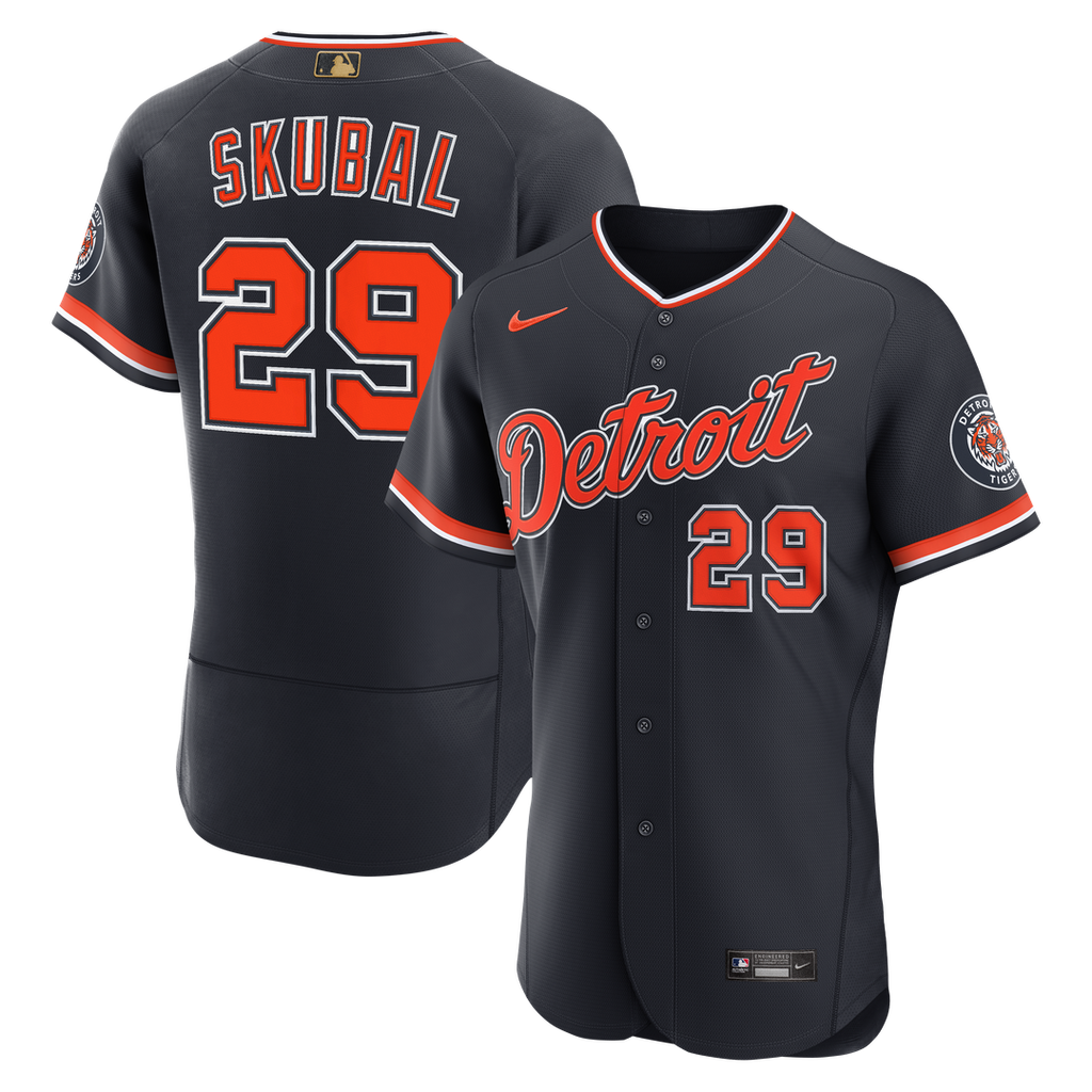 Detroit Tigers Tarik Skubal Nike Alternate MLB Awards Authentic Jersey - Navy Team Jersey Sports Fan Apparel