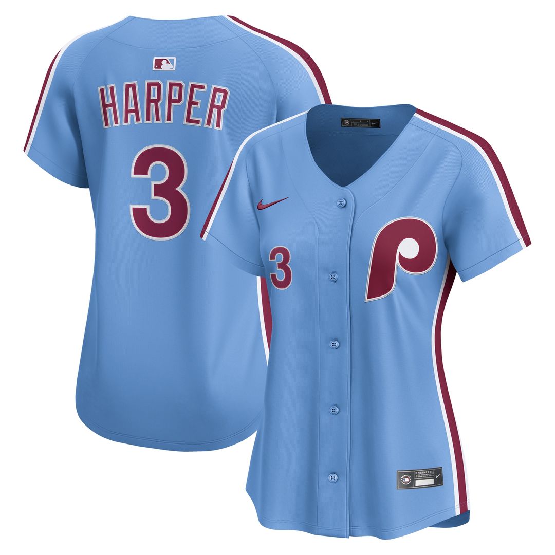 Philadelphia Phillies Bryce Harper Nike Women's Home Limited Player Jersey - White Team Jersey Sports Fan Apparel