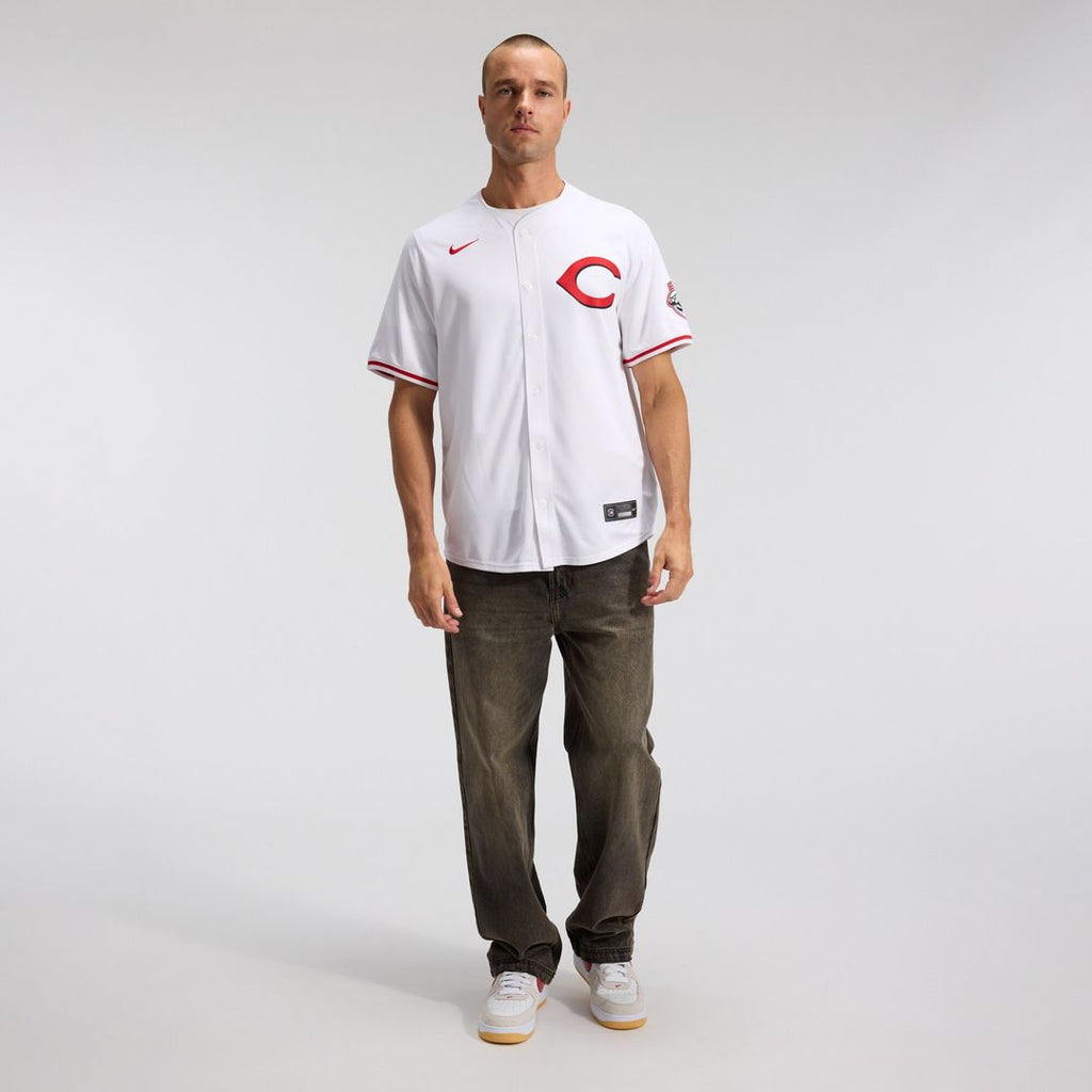 Cincinnati Reds Elly De La Cruz Nike Alternate 2 Limited Player Jersey - White Team Jersey Sports Fan Apparel