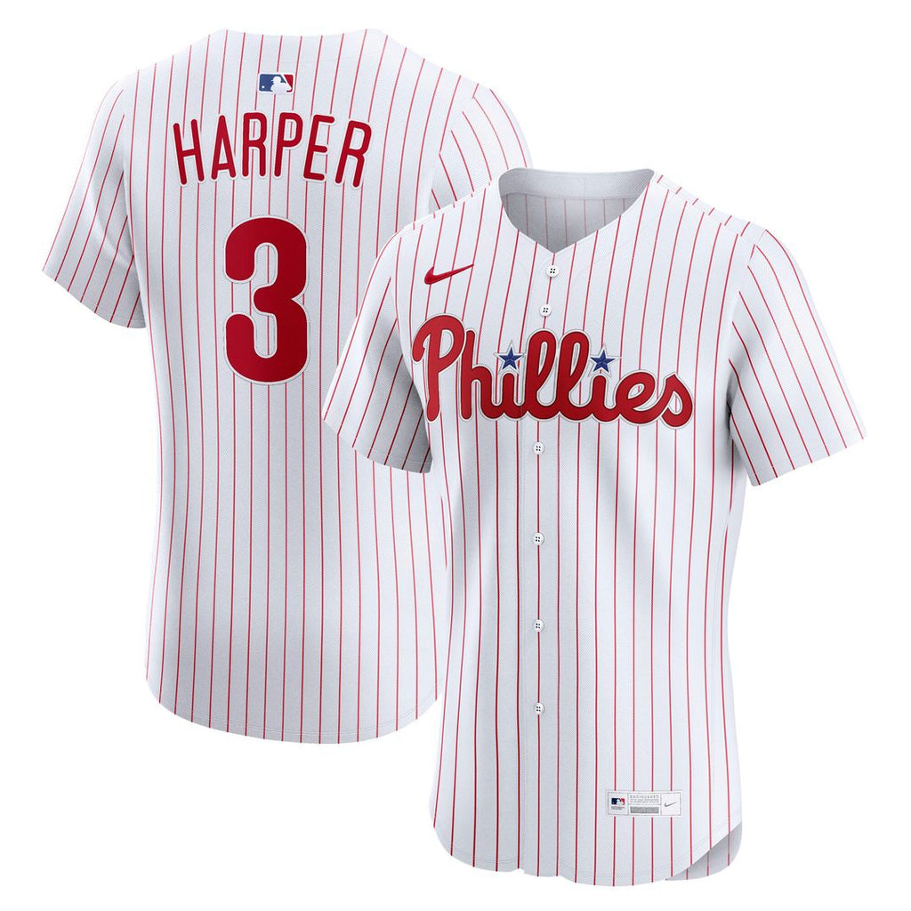 Philadelphia Phillies Bryce Harper Nike Home Elite Jersey - White Team Jersey Sports Fan Apparel