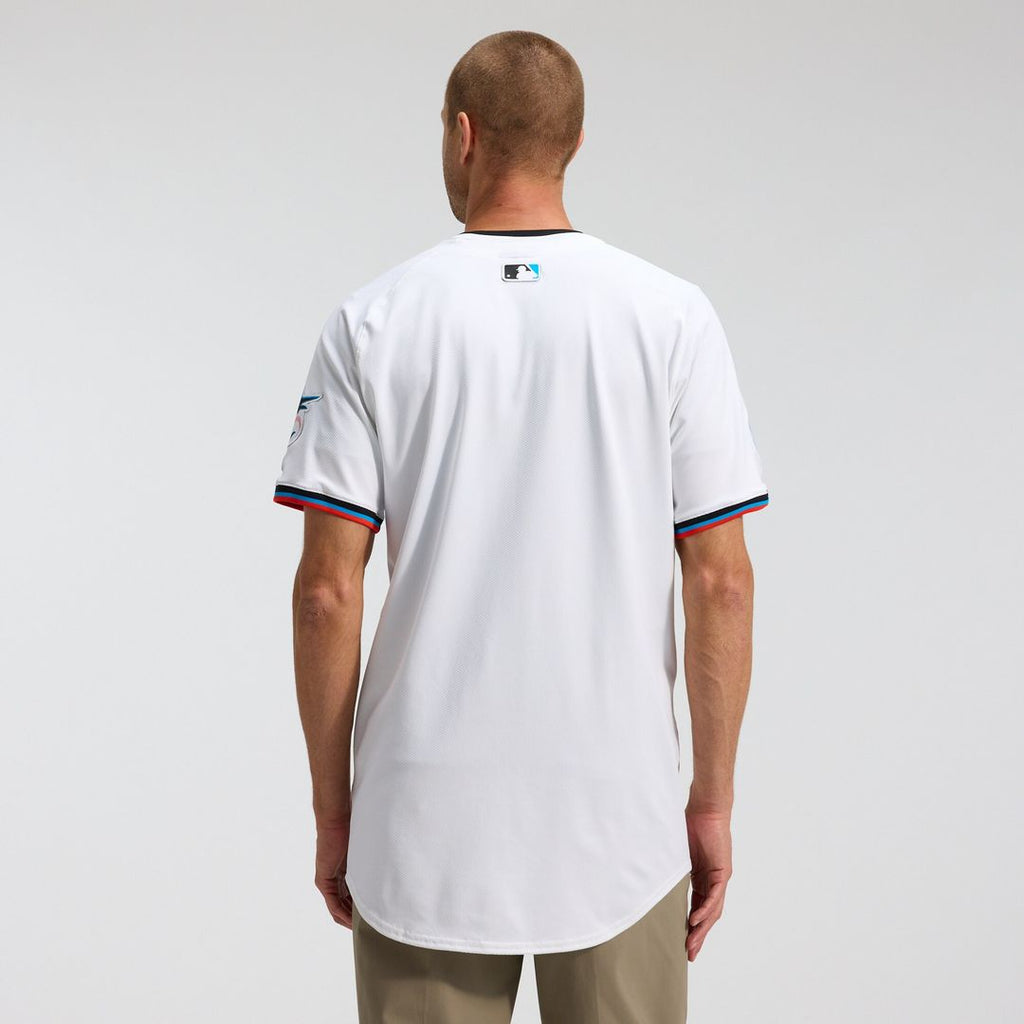Miami Marlins Nike Home Elite Jersey - White Team Jersey Sports Fan Apparel