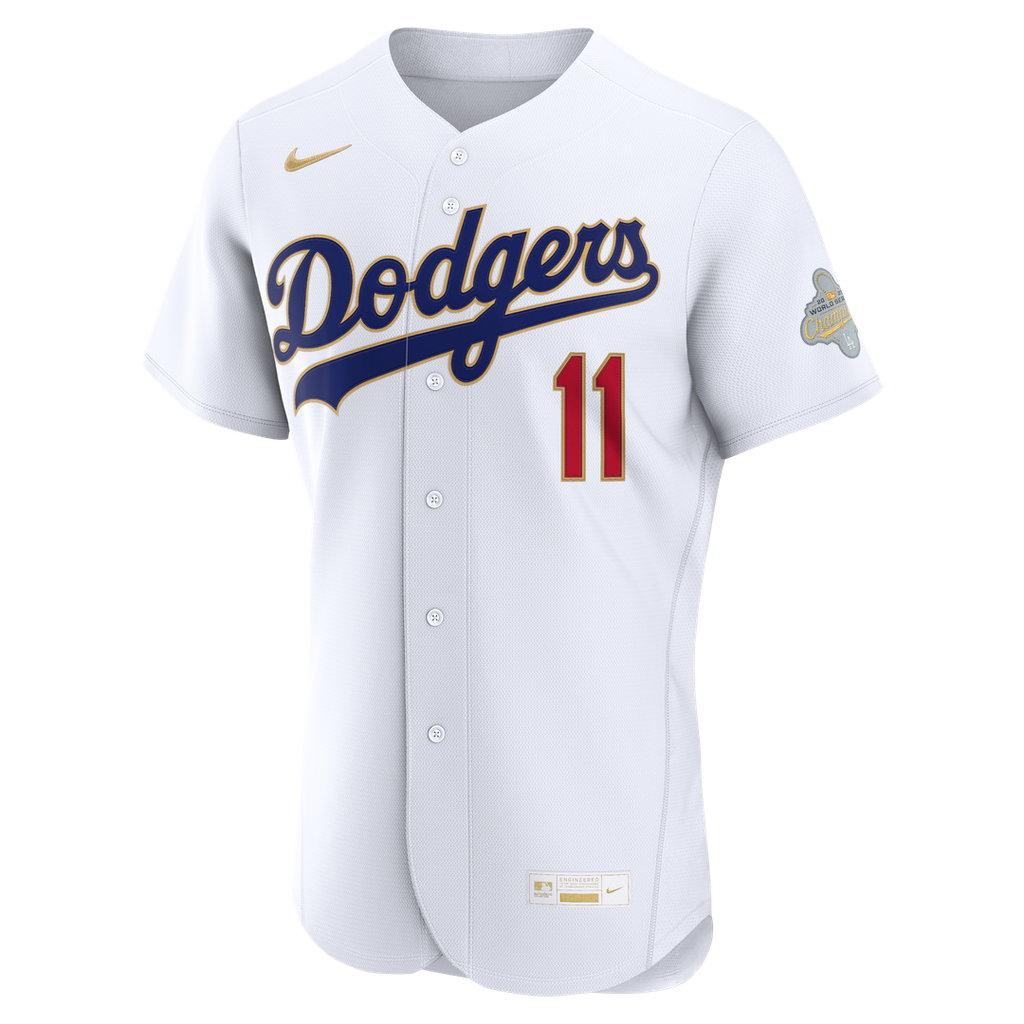 Los Angeles Dodgers Roki Sasaki Nike 2026 Gold Collection Authentic Jersey - White Team Jersey Sports Fan Apparel