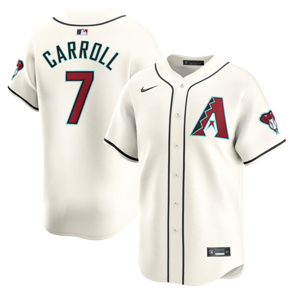 Arizona Diamondbacks Corbin Carroll Nike Home Limited Player Jersey - White Team Jersey Sports Fan Apparel